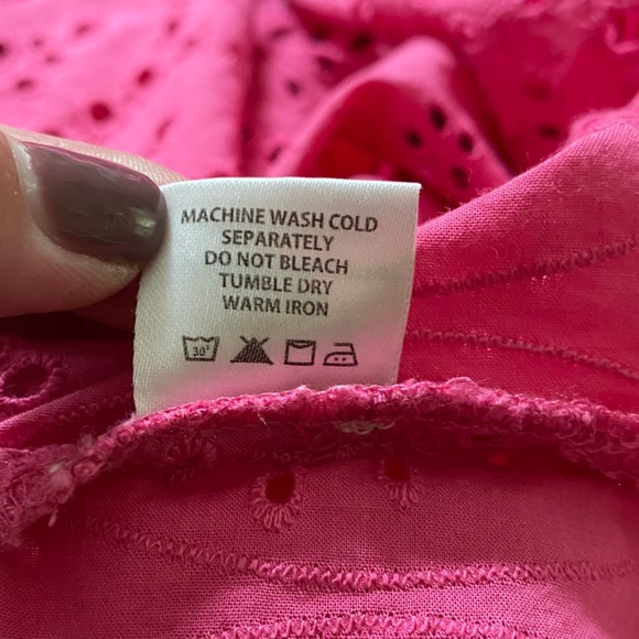 Tuckernuck Pink Floral Eyelet Caftan Midi Dress Swim Coverup - Picture 15 of 15